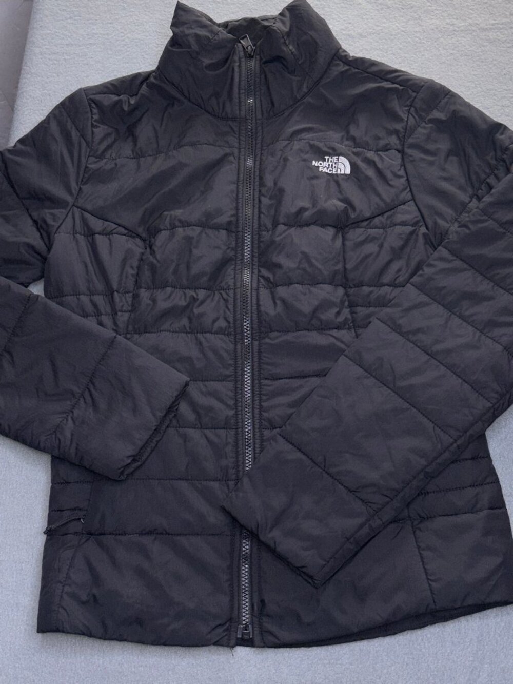 The North Face Polyester Insulation Black Jacket Women's Size Small Ski Snow Zip